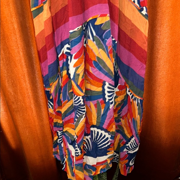 FARM Rio Multicolor V-Neck Maxi Dress with Bold Tropical Print - Picture 5 of 7